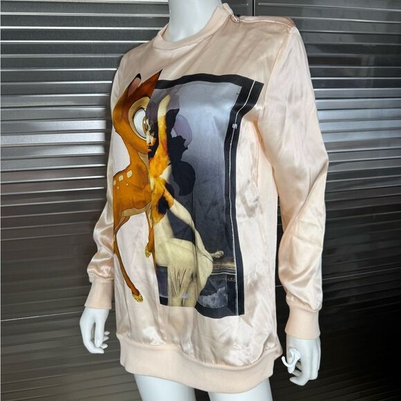 Givenchy Bambi Disney Graphic Silk Lightweight Sweatshirt Pullover - Picture 3 of 9
